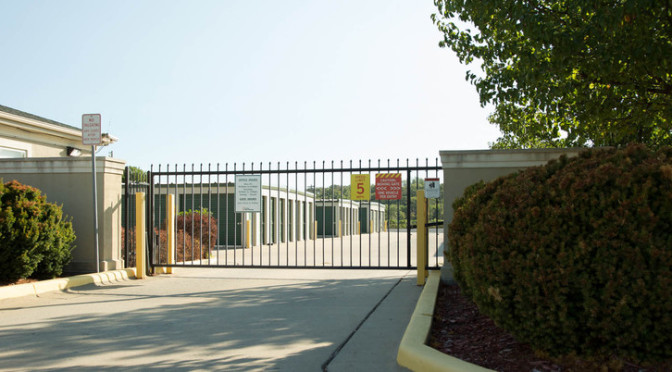 Access gate at Central Self Storage in Kansas City, MO.
